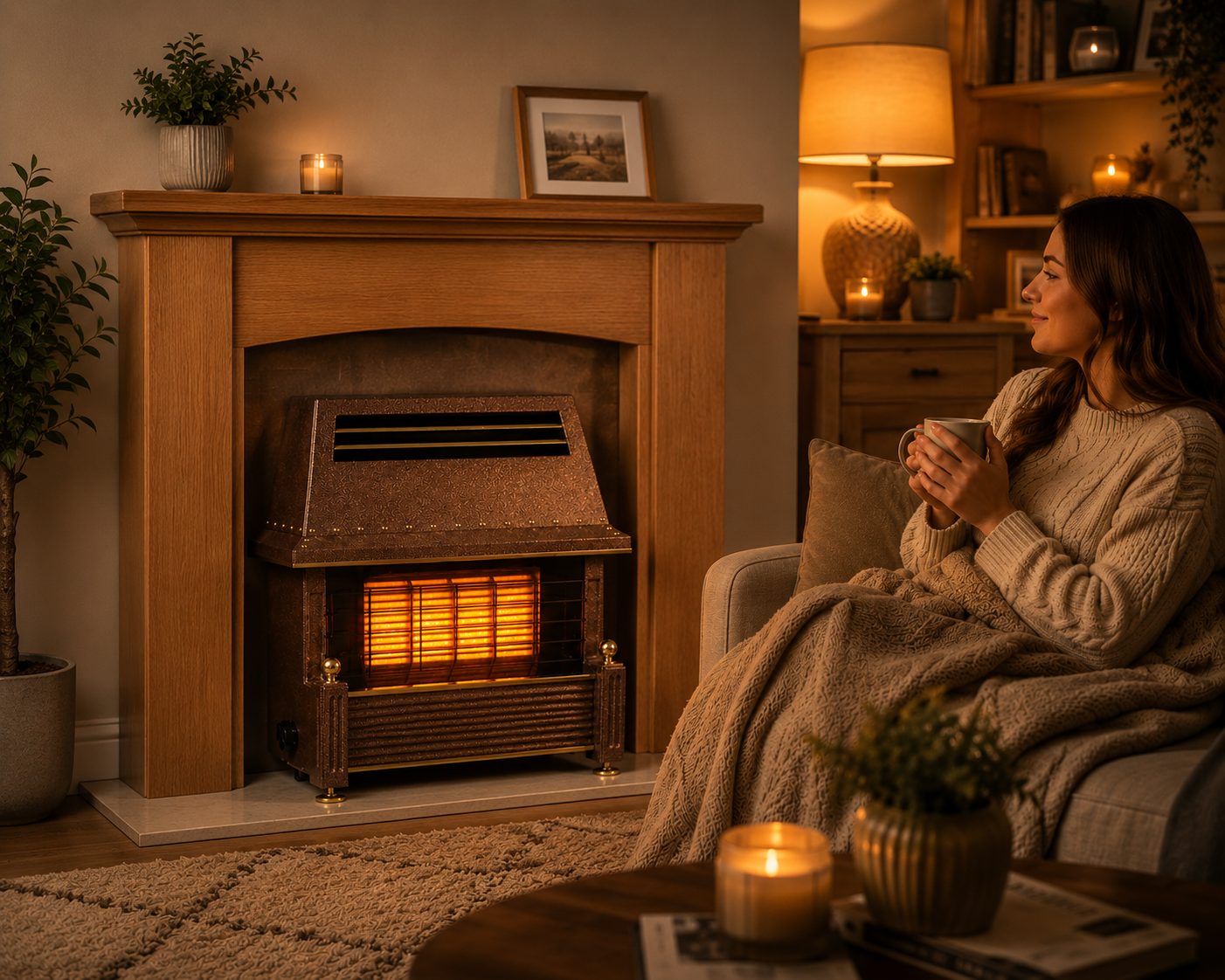 Flavel Regent Gas Fire Bronze FRGCP0EN – 4.2kW Outset Gas Fire - Image 2