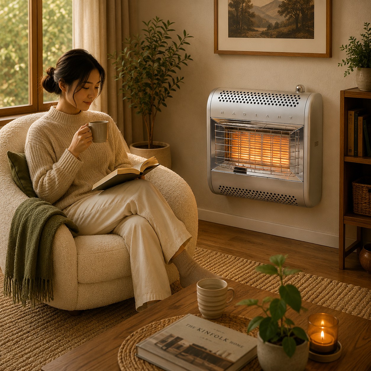 Flavel Renaissance Gas Fire Silver FORRS0EN - Image 3