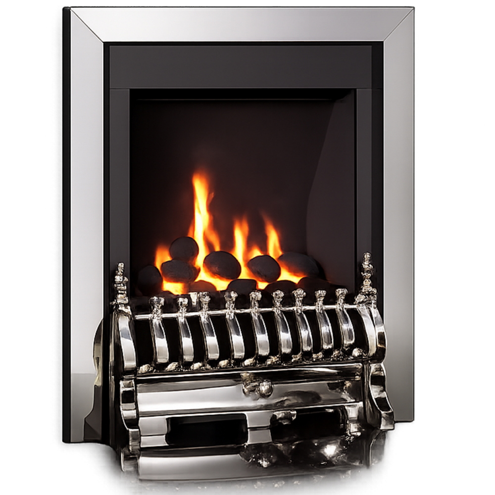 Flavel Windsor Traditional Gas Fire Silver