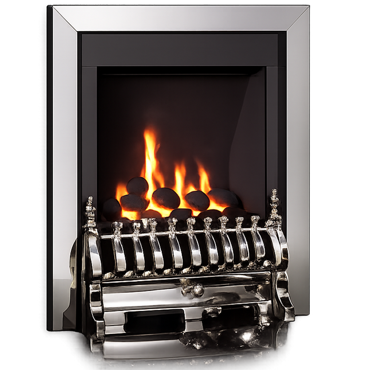 Flavel Windsor Traditional Gas Fire Silver