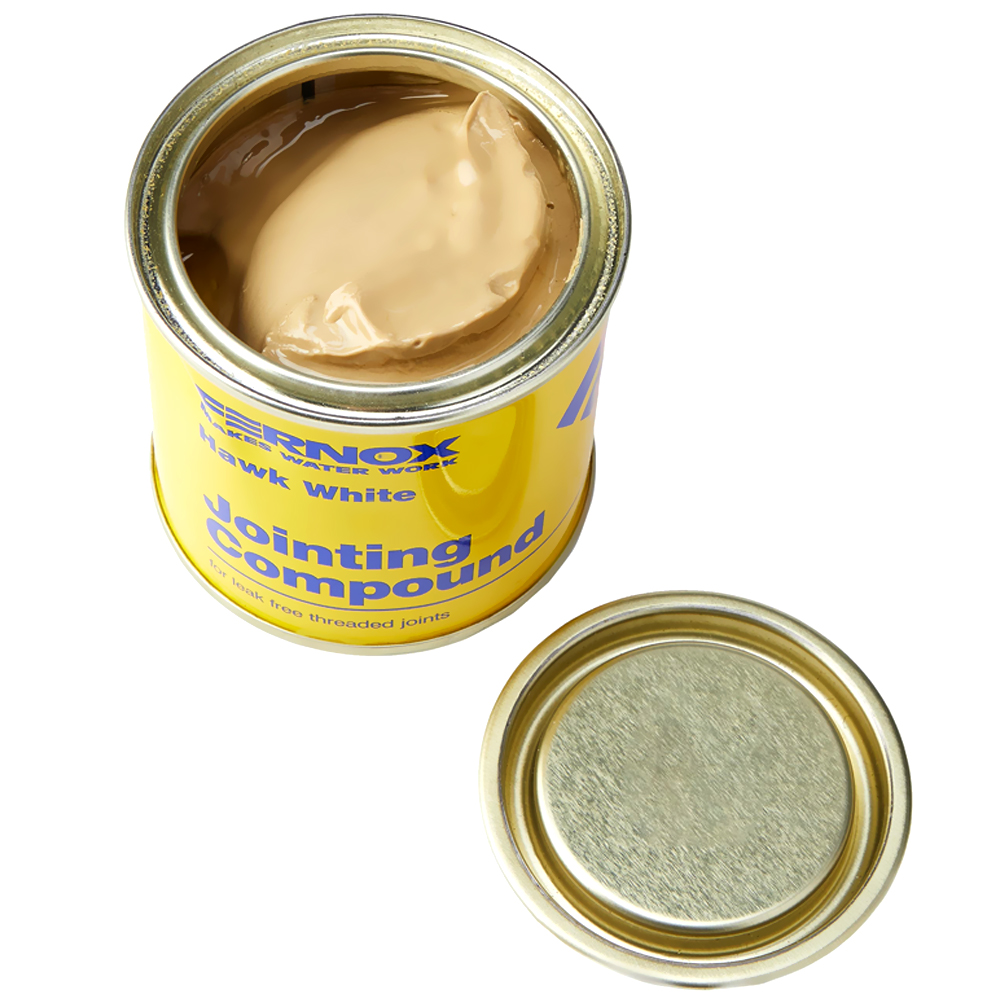 Hawk White Pipe Jointing Compound 200 or 400 Gram Tins - Image 2