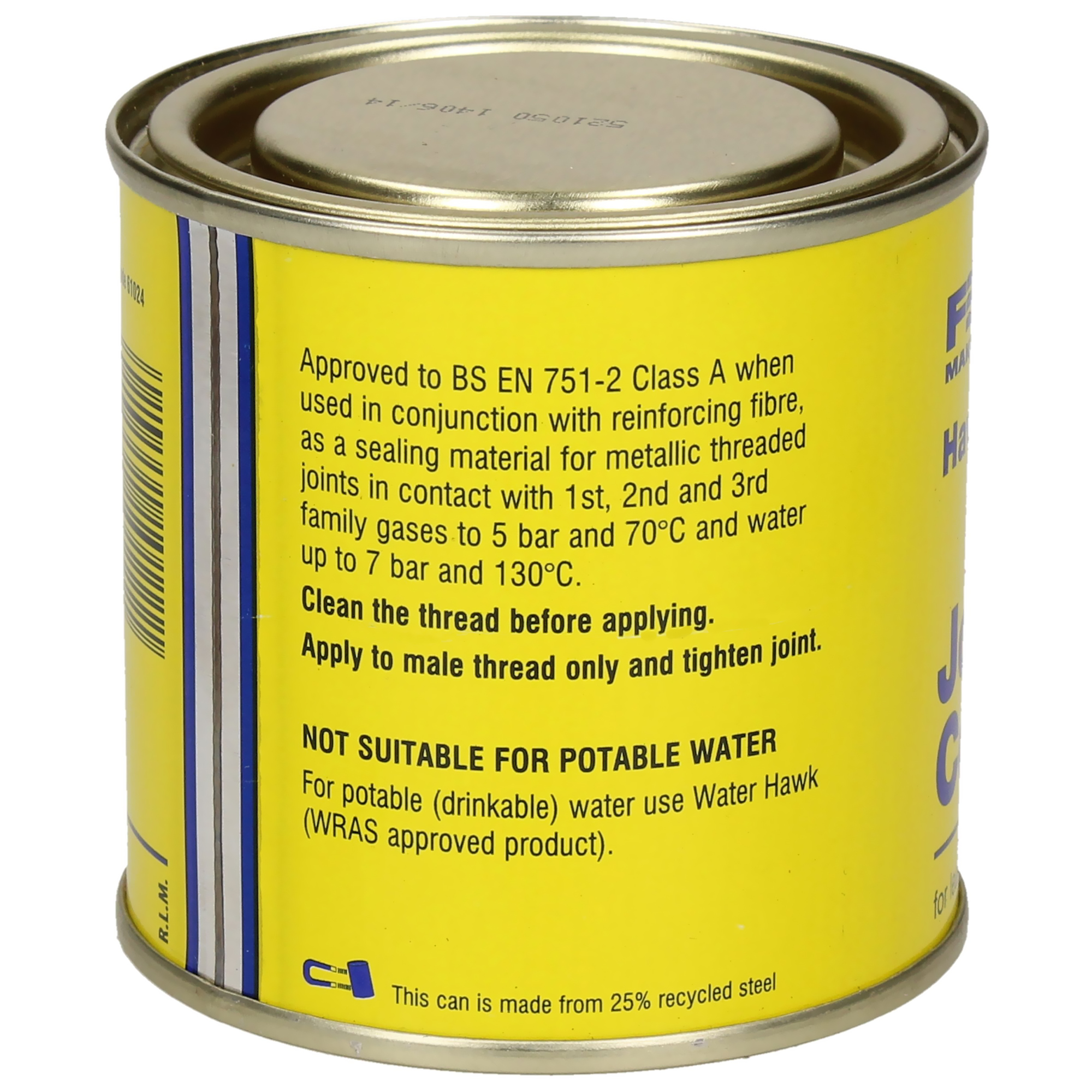 Hawk White Pipe Jointing Compound 200 or 400 Gram Tins - Image 3