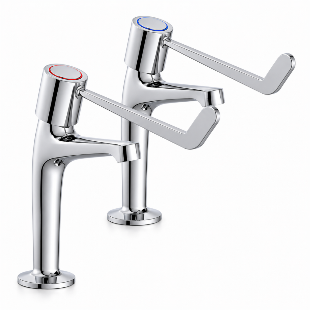 Deva Commercial Lever Action Sink Taps Pair