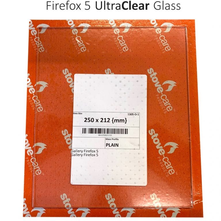 Firefox 5 Stove Replacement Glass, Ultra Clear, Ultra Clear Stove Glass