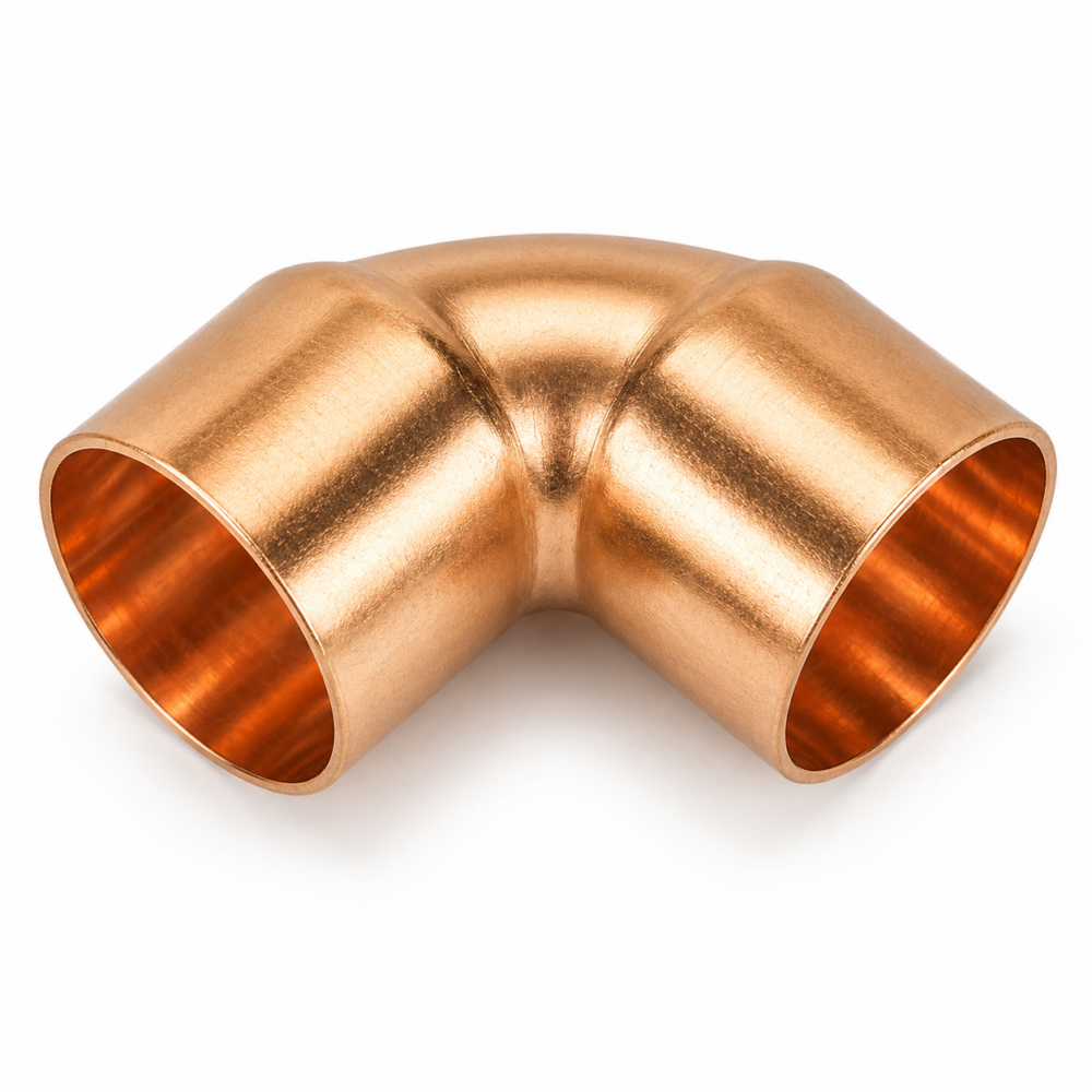 copper end feed elbow