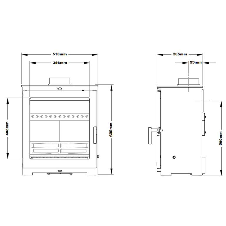 Portway Arundel XL Multifuel Stove £808.99 - Defra Approved