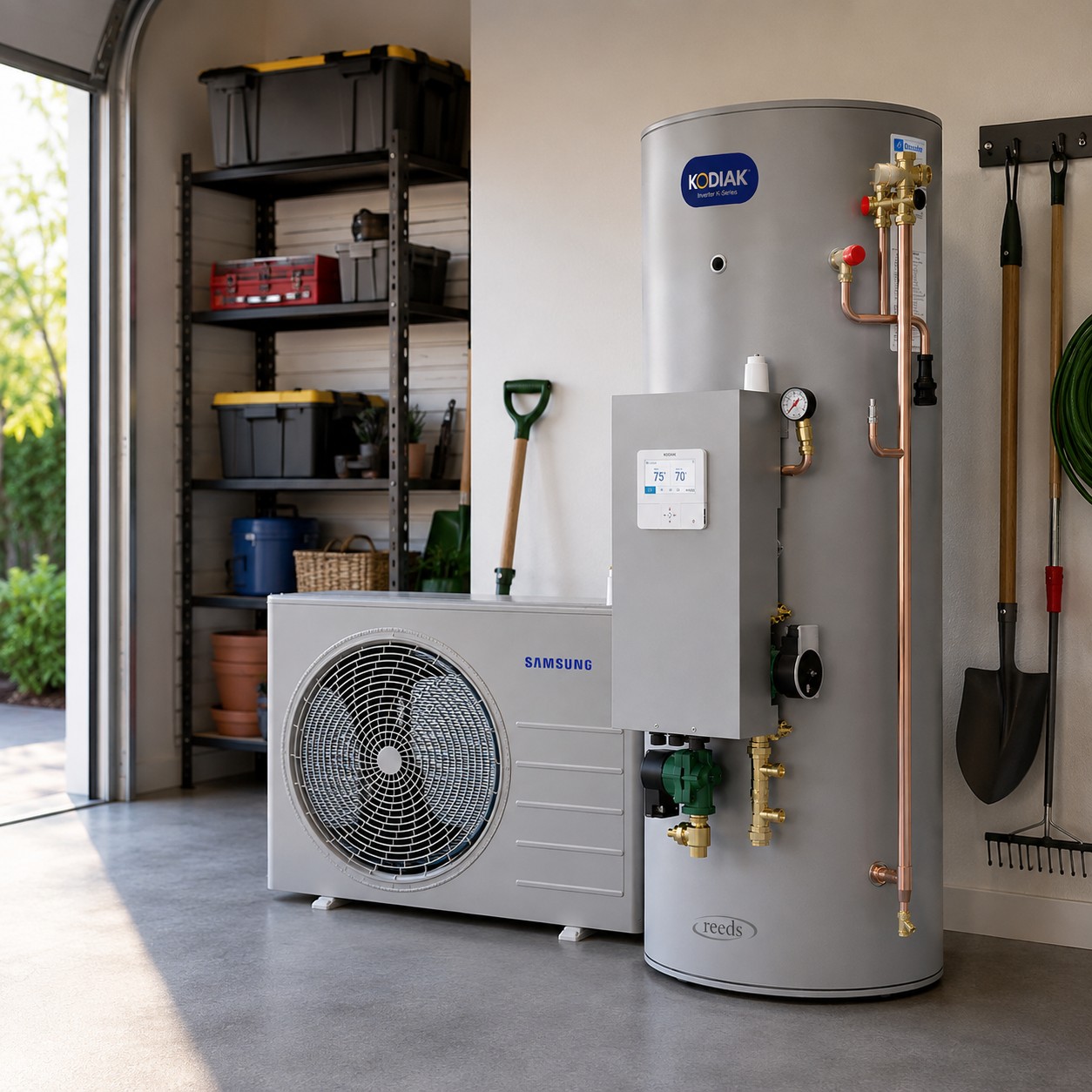 Samsung 8KW Air Source Heat Pump & Joule Kodiak High Gain Cylinder - Image 2