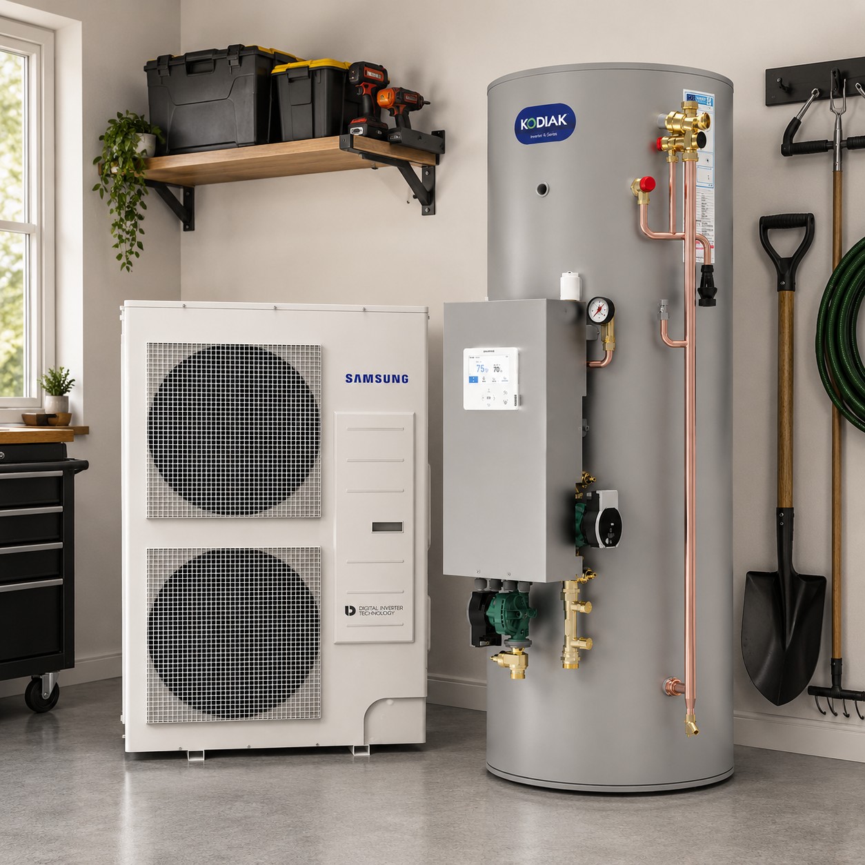 Samsung 12KW Air Source Heat Pump & Joule Kodiak High Gain Cylinder - Image 3