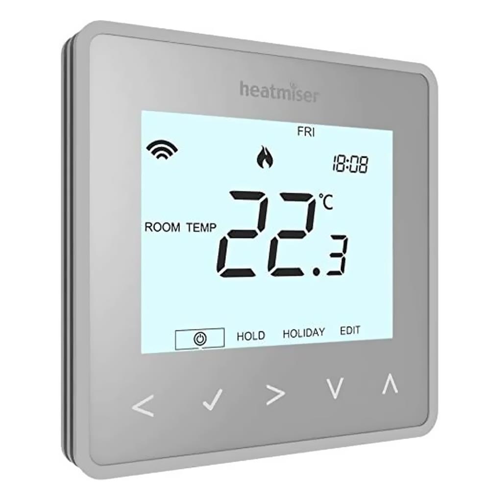 Heatmiser NeoStat Wired Smart Thermostat - Silver