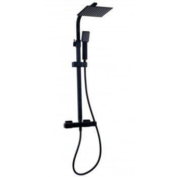 Nero Square Thermostatic Shower