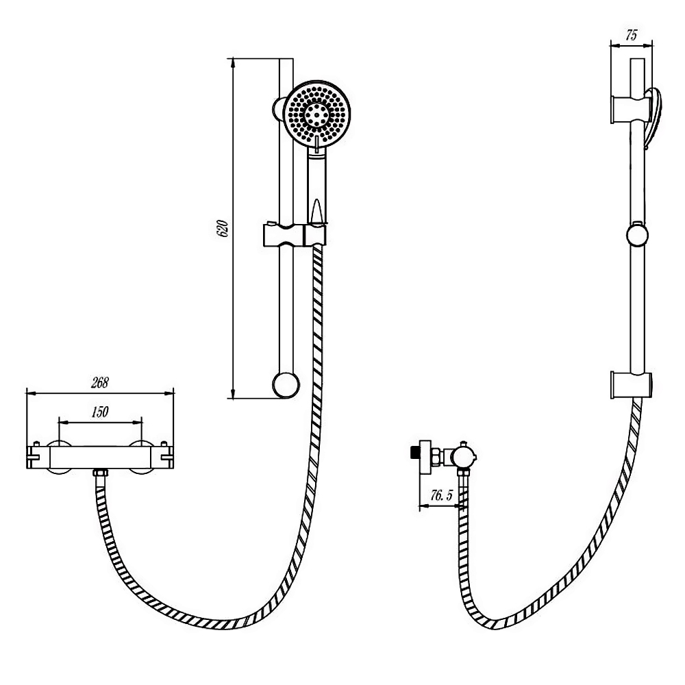K-Vit Plan Thermostat Bar Valve and Kit - Image 2