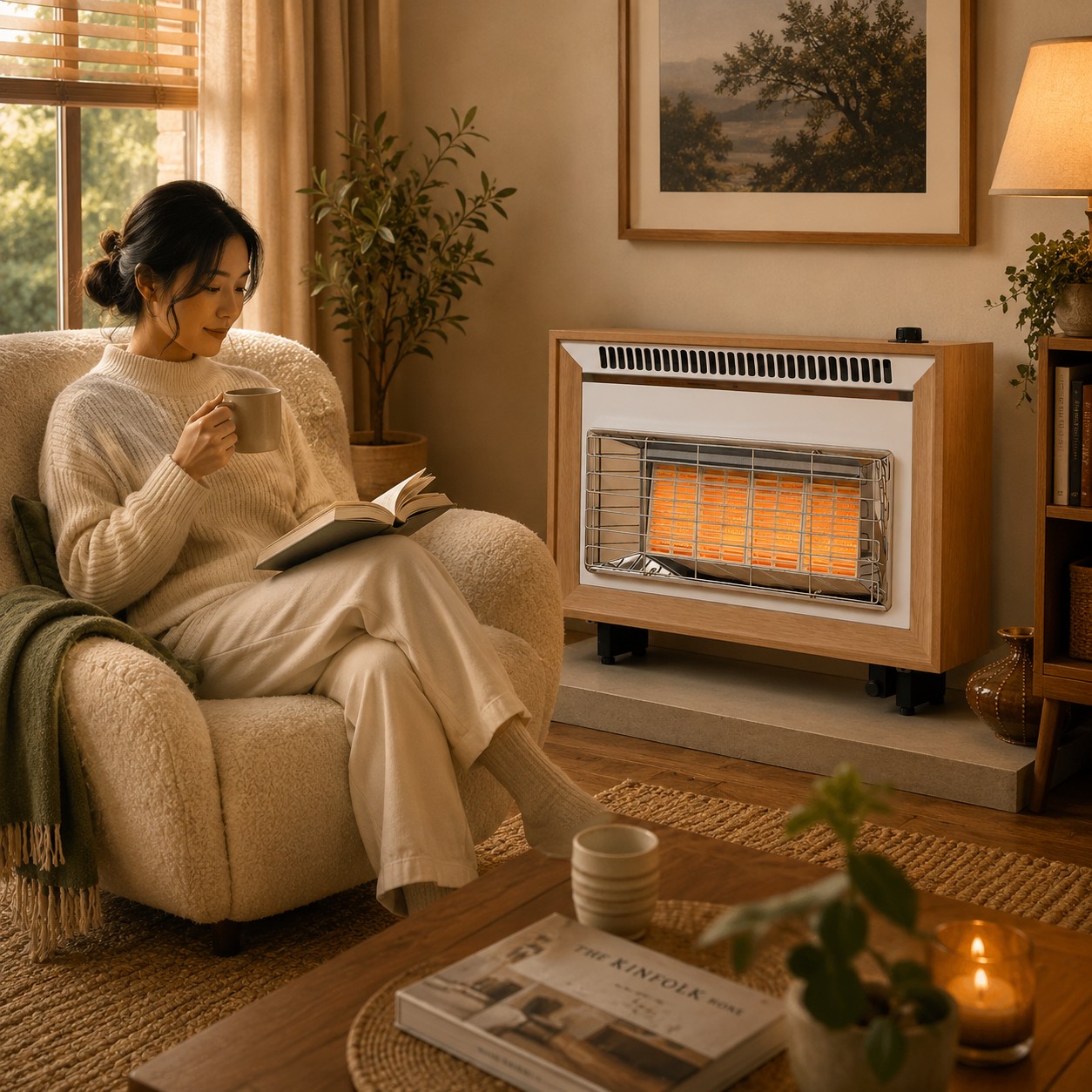 Flavel Misermatic Gas Fire Light Oak FORML0EN - Image 5