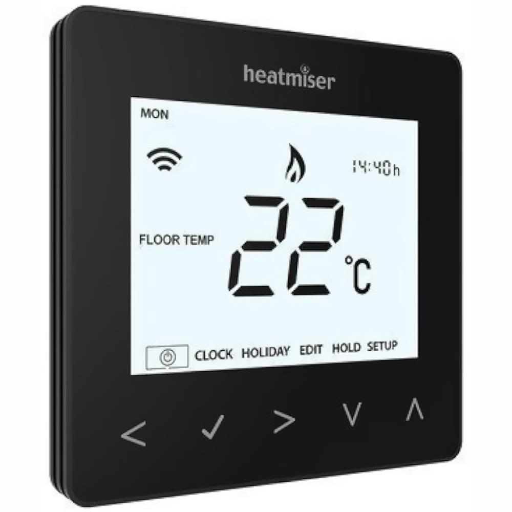 Heatmiser NeroAir V3 Wireless Smart Thermostat - Black