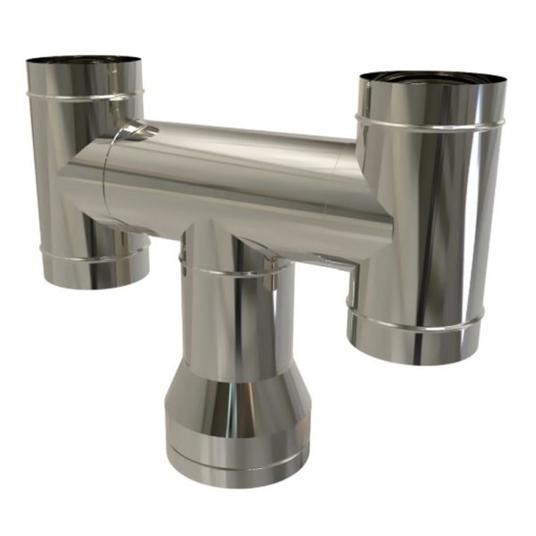 TWPro 150mm Twin Wall Insulated H Cowl Stainless Steel