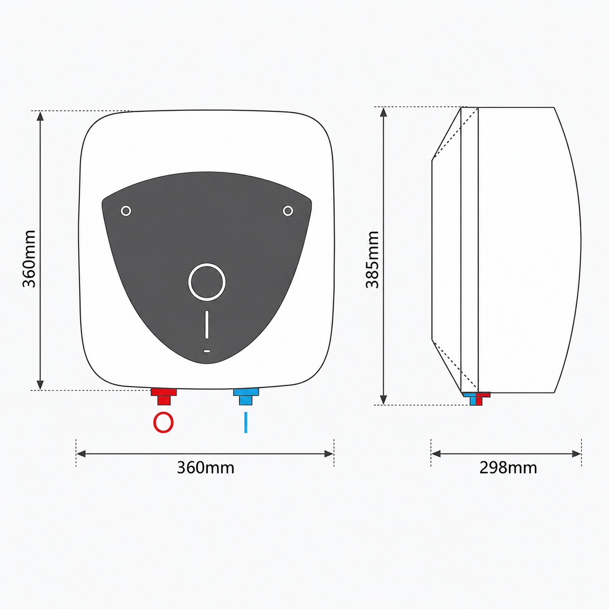 Ariston Lux EP10 Oversink Unvented Water Heater 3kW 10 Litre - Image 3