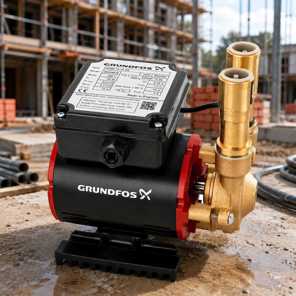 Grundfos Amazon 2 Bar Single Pump SSP-2.0 B Heavy Duty - Image 2