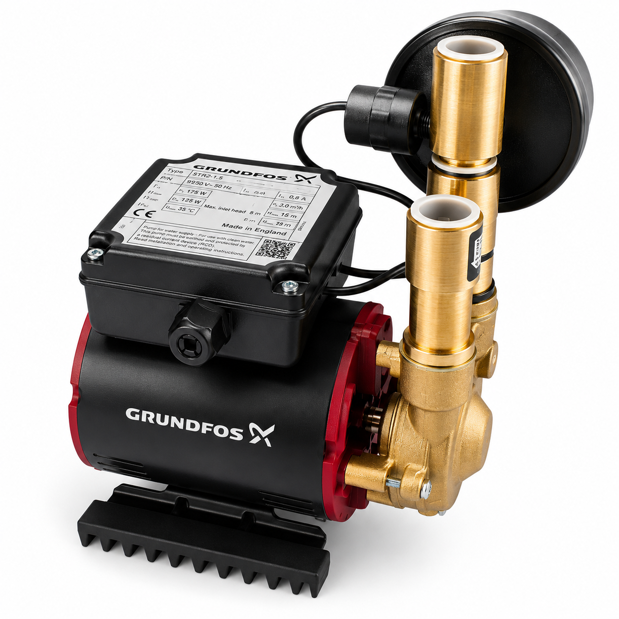 Grundfos Amazon SSN-2.0 B Universal 2 Bar Single Negative Head Shower Pump