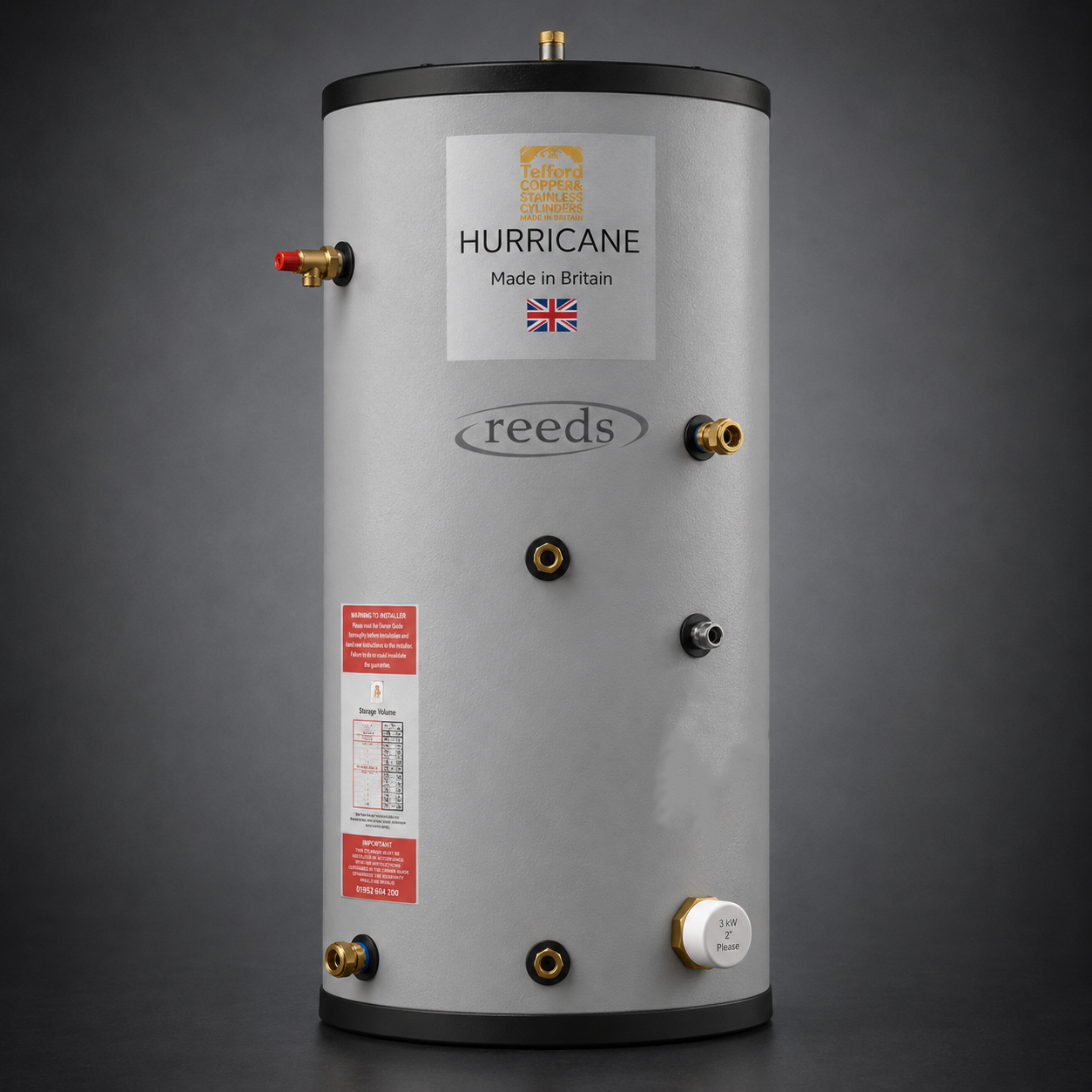 Telford Hurricane 90L Indirect Unvented Cylinder - Image 3
