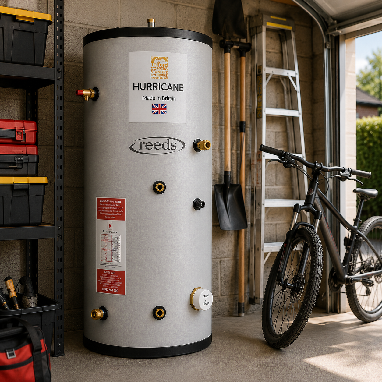 Telford Hurricane 90L Indirect Unvented Cylinder - Image 5