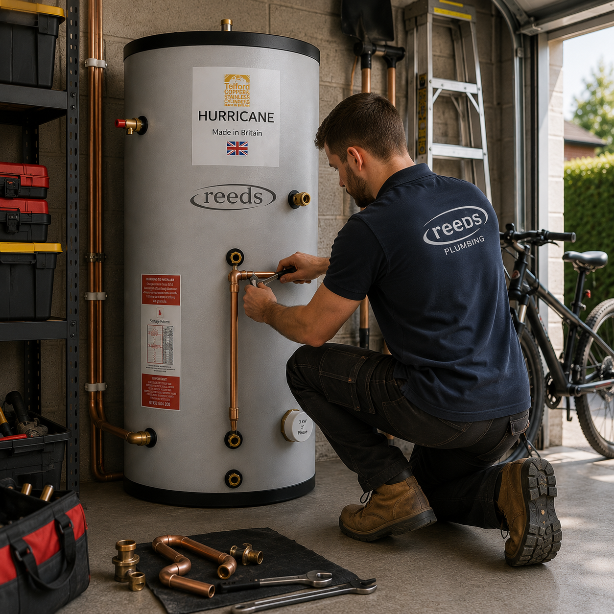 Telford Hurricane 90L Indirect Unvented Cylinder - Image 4