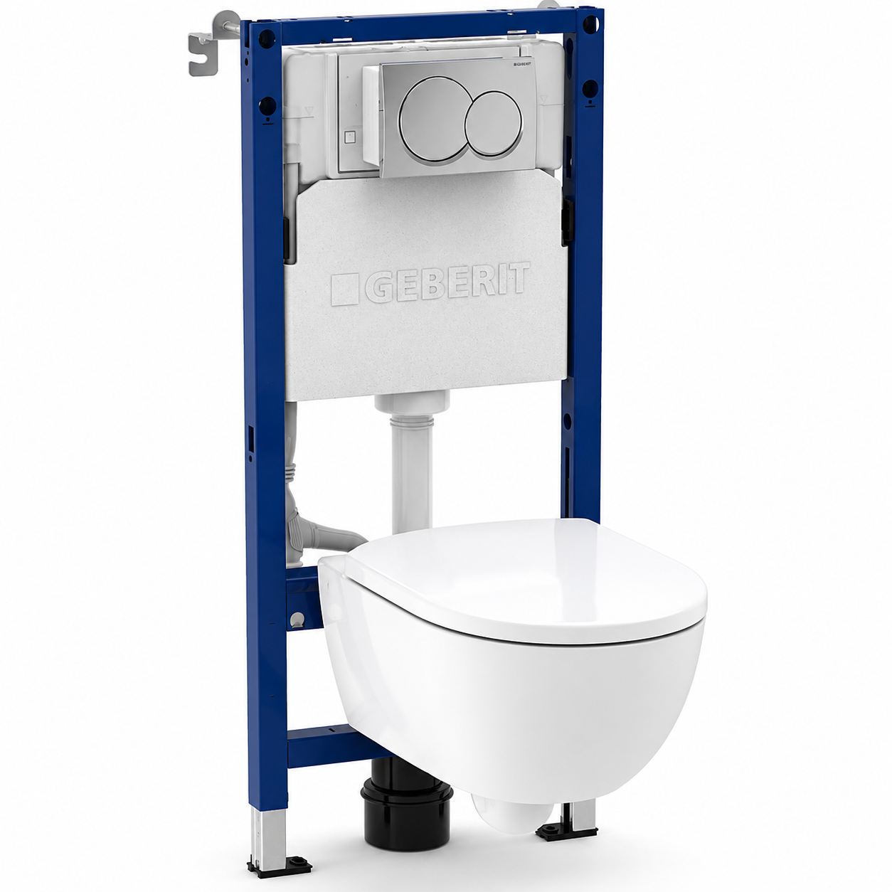 Geberit Duofix Frame with Selnova Rimfree Pan | SNH