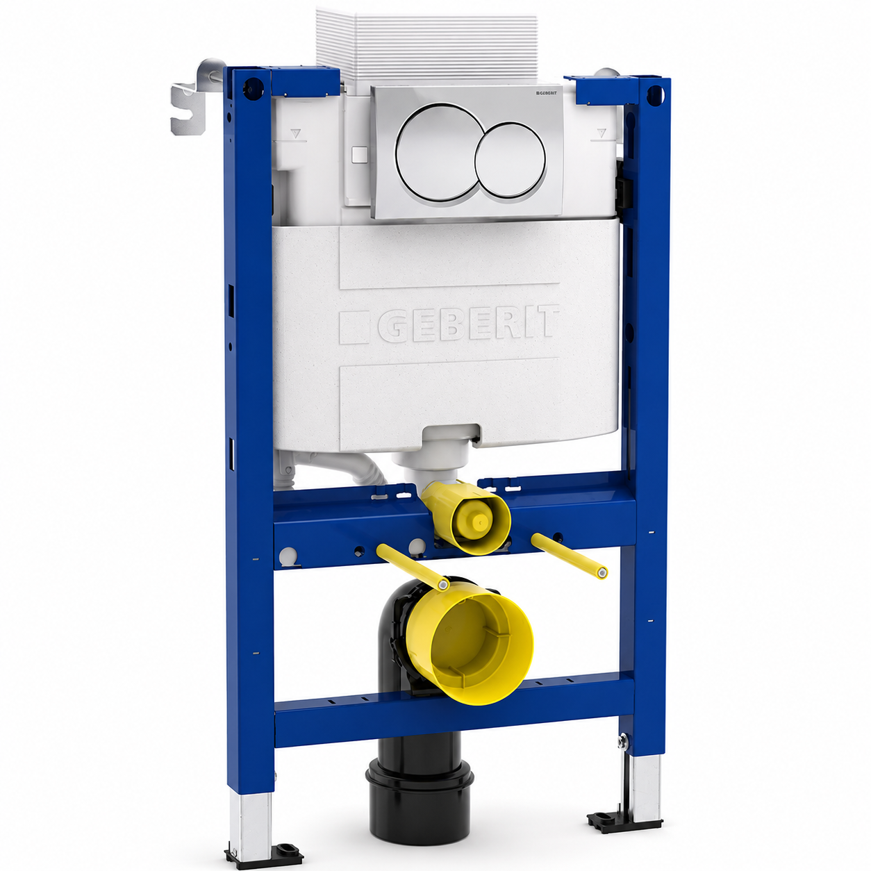 Geberit Duofix 820mm WC Frame & Round Plate | SNH