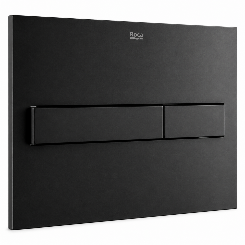 Roca Duplo One PL7 matt black flush plate