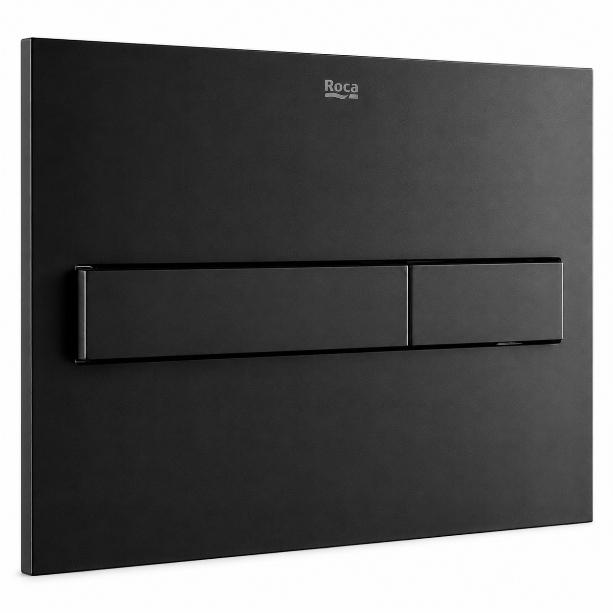 Roca Duplo One PL7 matt black flush plate
