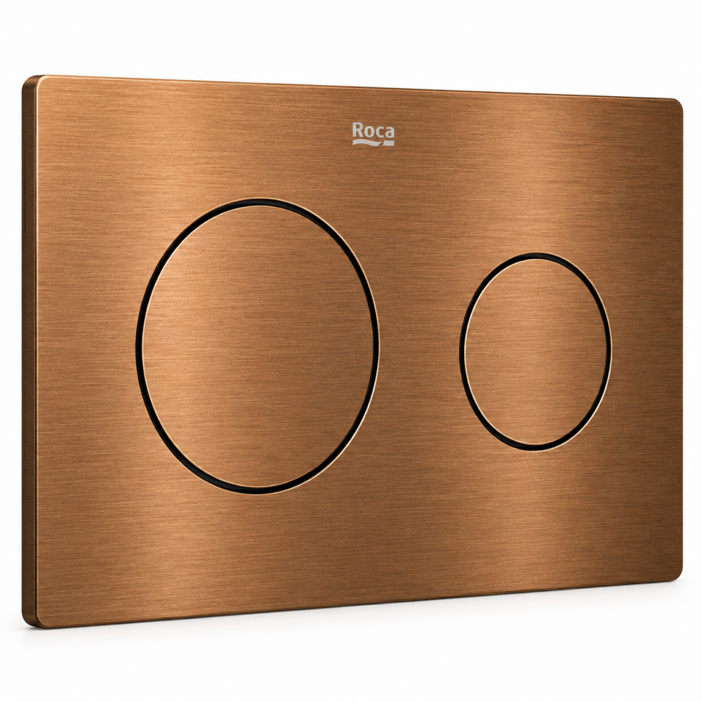Roca PL10 brushed rose gold flush plate