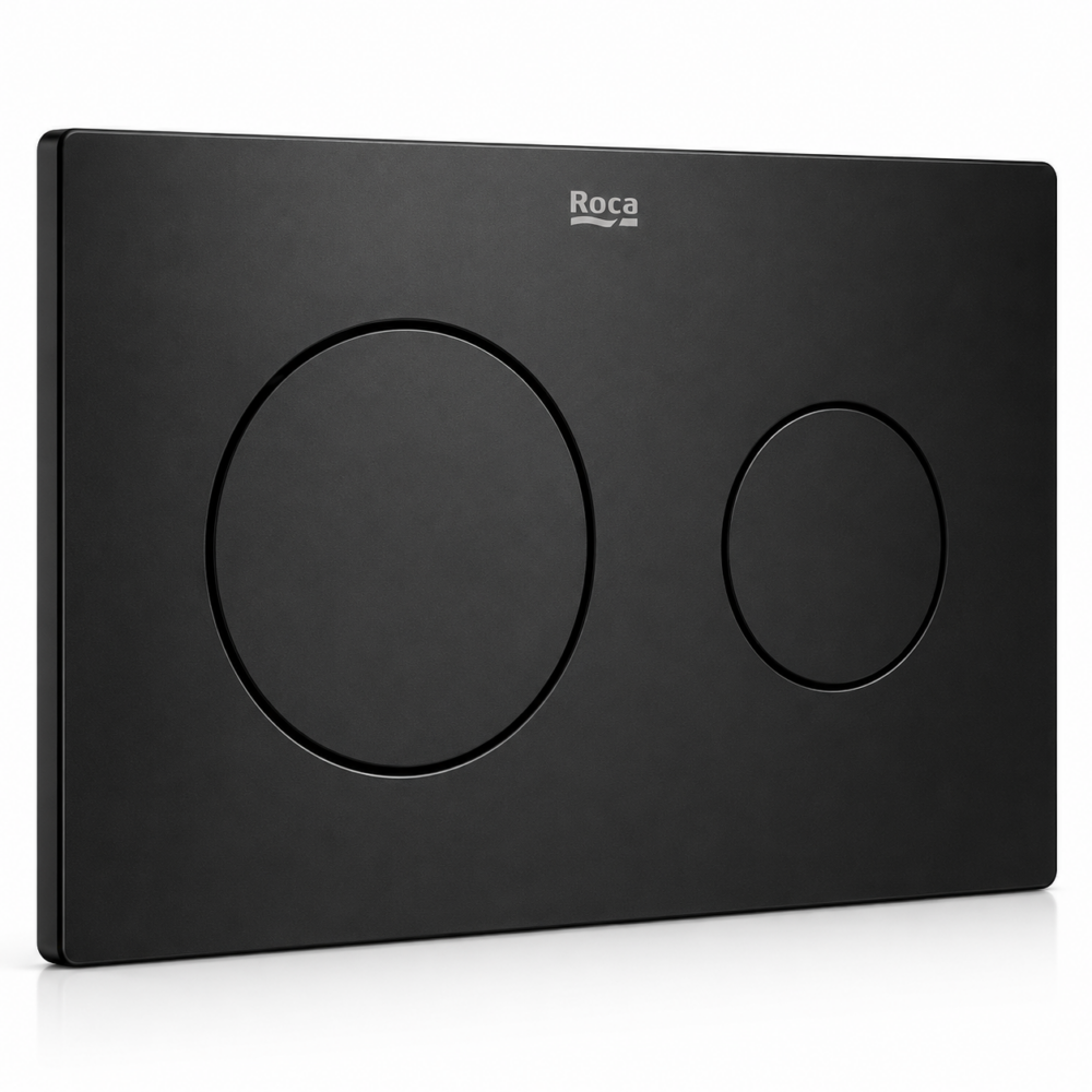 Roca Duplo One PL10 matt black flush plate