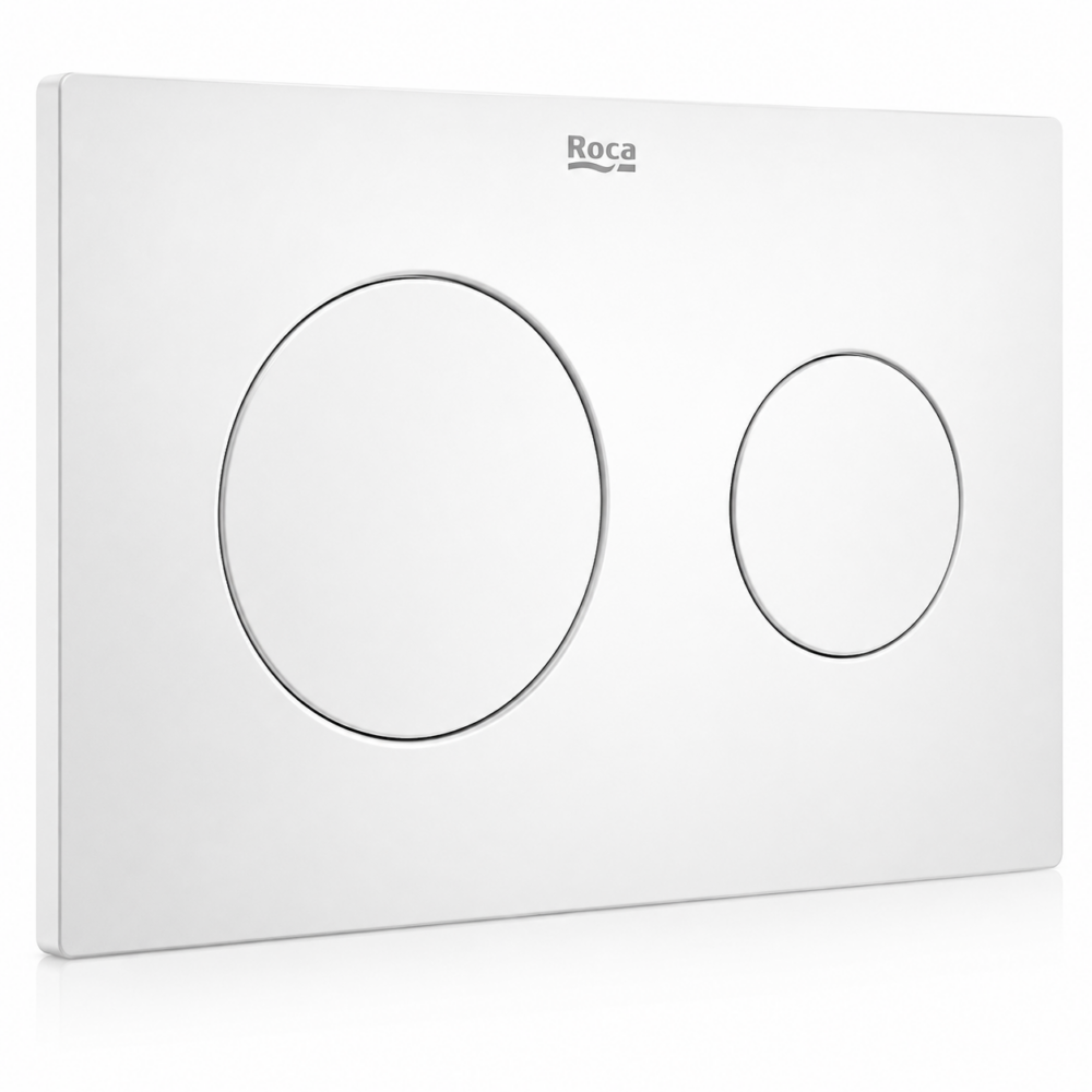 Roca Duplo One PL10 matt white flush plate