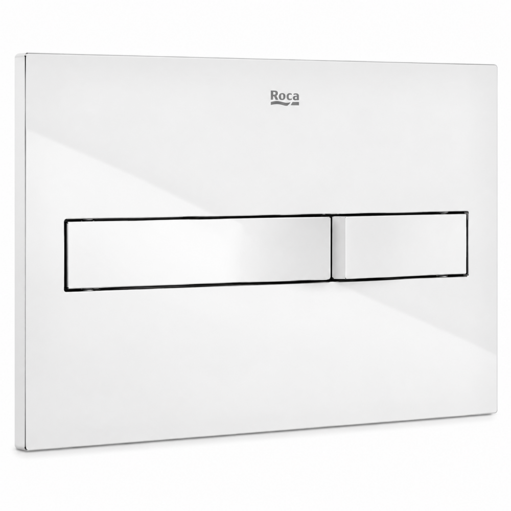 Roca Duplo One PL2 gloss white flush plate