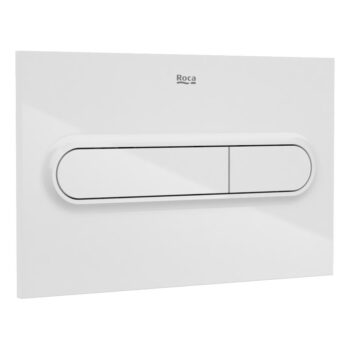 roca PL1 Dual Flush Plate Gloss White