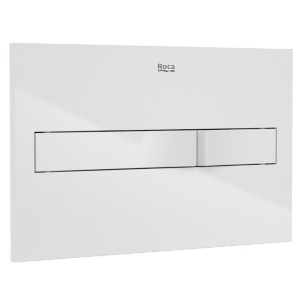roca PL2 Dual Flush Plate Gloss White