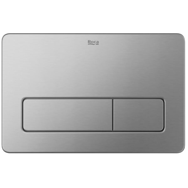 Roca Duplo One PL3 Dual Flush Plate Stainless Steel - Image 2