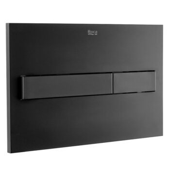 roca PL7 Dual Flush Plate Matt Black