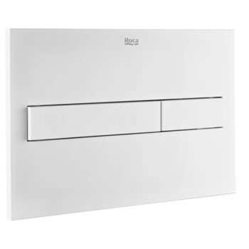 roca PL7 Dual Flush Plate Matt White
