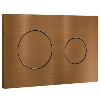 roca PL10 Dual Flush Plate Brushed Rose Gold