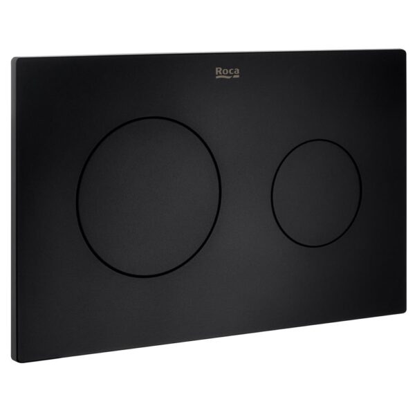 roca PL10 Dual Flush Plate Matt Black