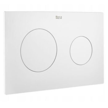 roca PL10 Dual Flush Plate Matt White