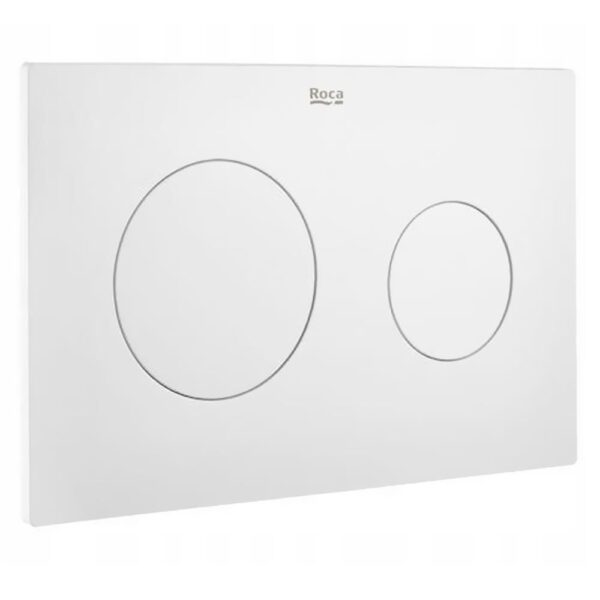 roca PL10 Dual Flush Plate Matt White