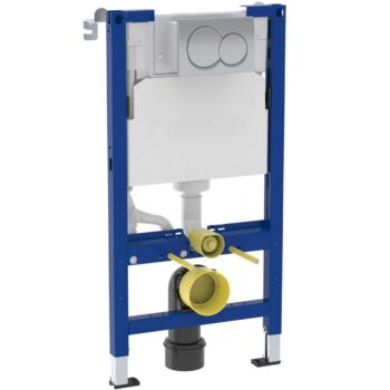 Geberit Duofix 980mm Wall Hung WC Frame Round Flush Plate