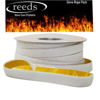 Flat Stove Rope 25mm Self Adhesive