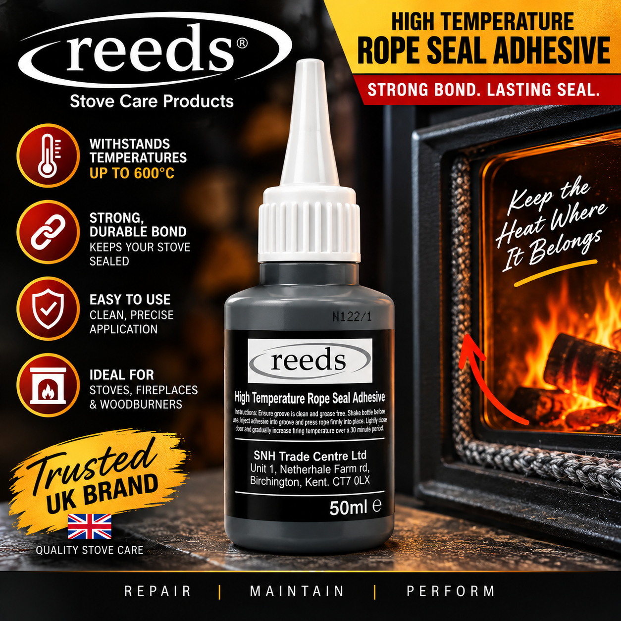 reeds heat resistant rope adhesive