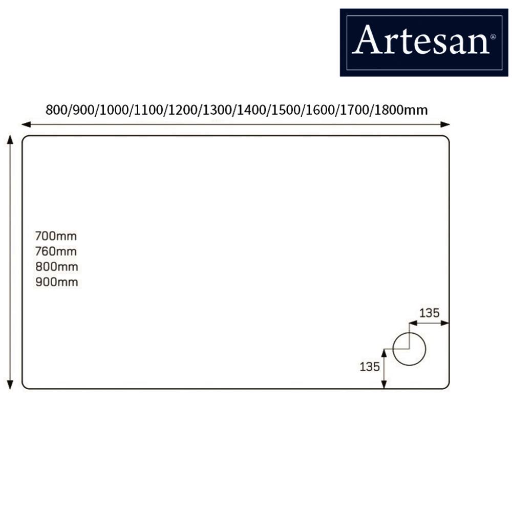 1200 x 700 Shower Tray Rectangular ABS Capped - Image 2