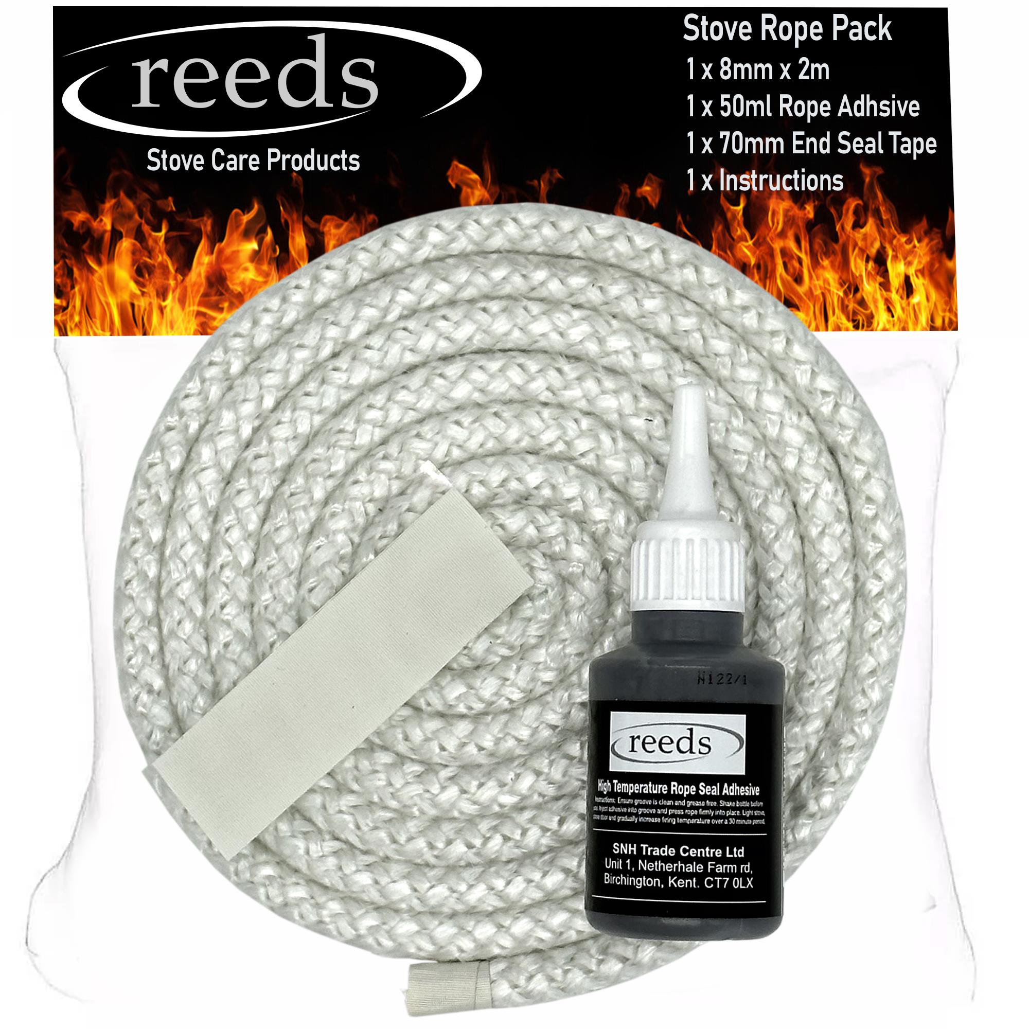 8mm White Stove Rope