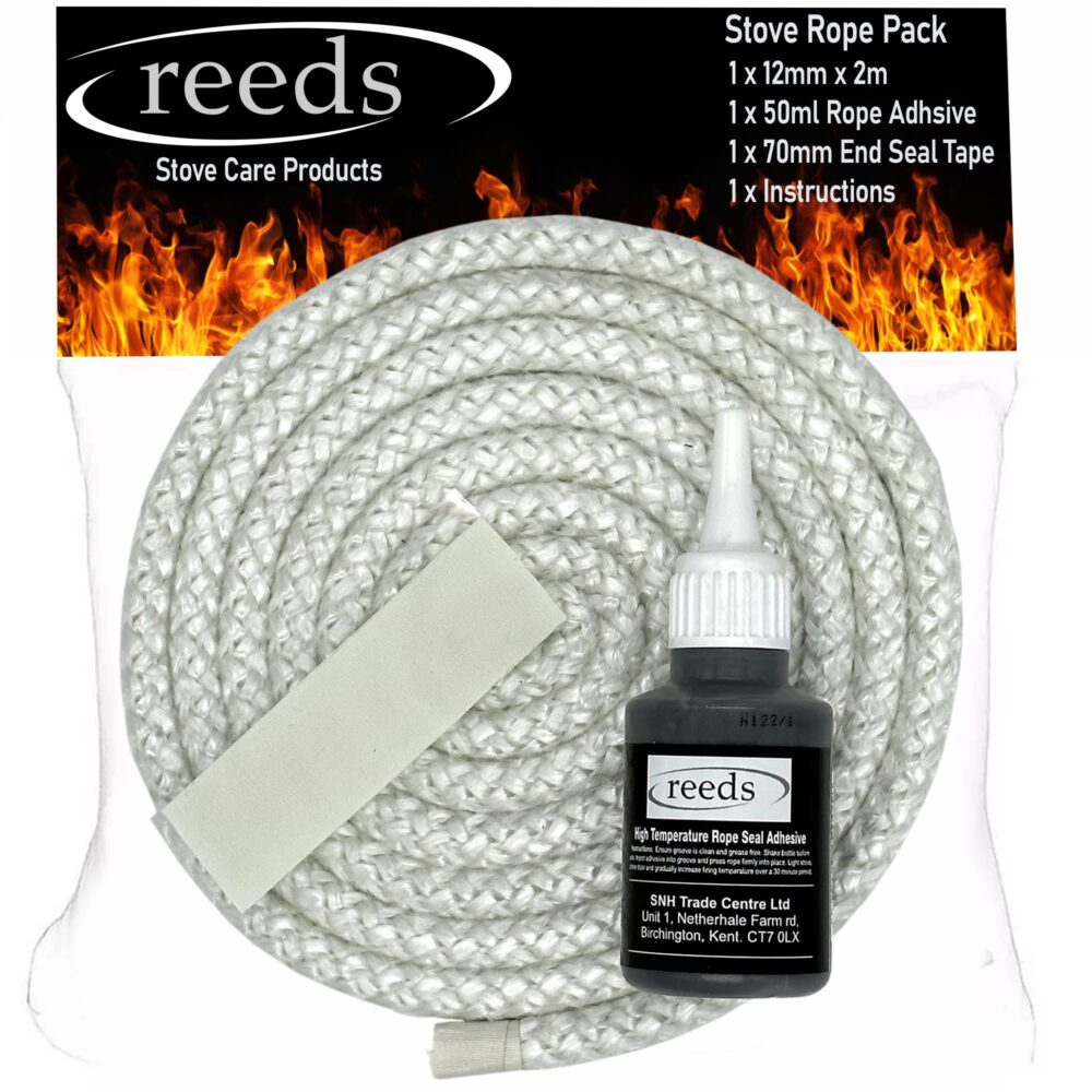 12mm White Stove Rope