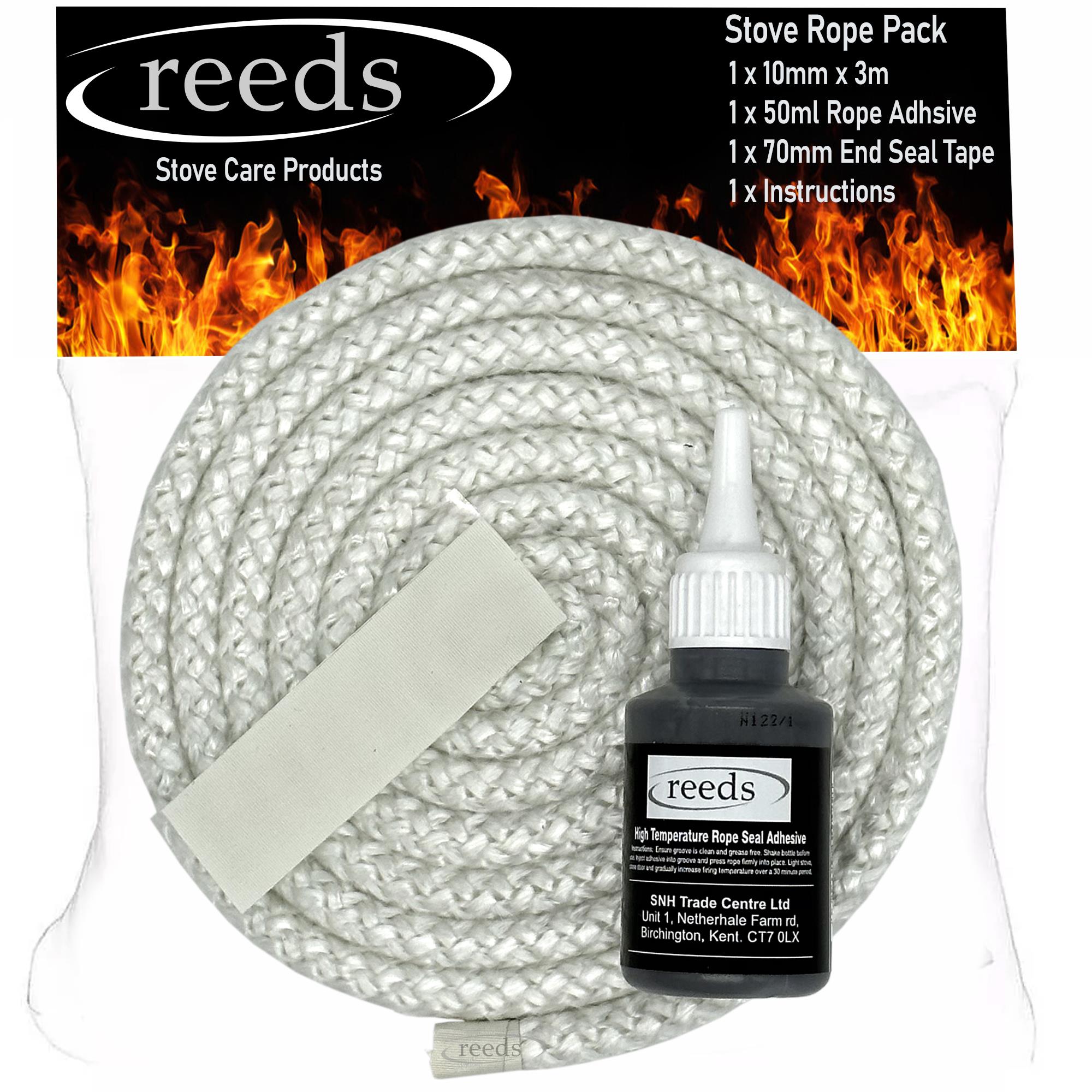 9mm White Stove Rope