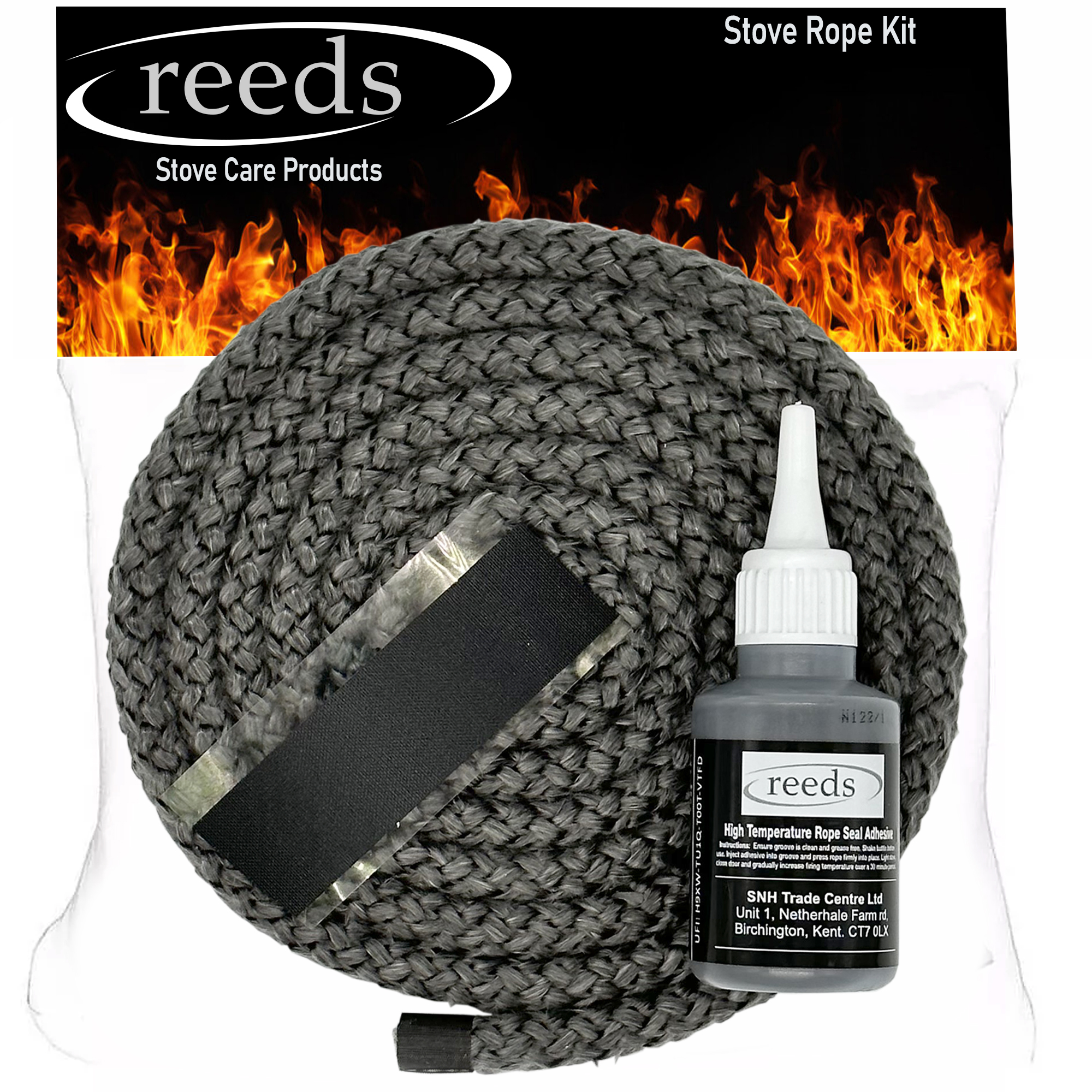 6mm Black Stove Rope Medium