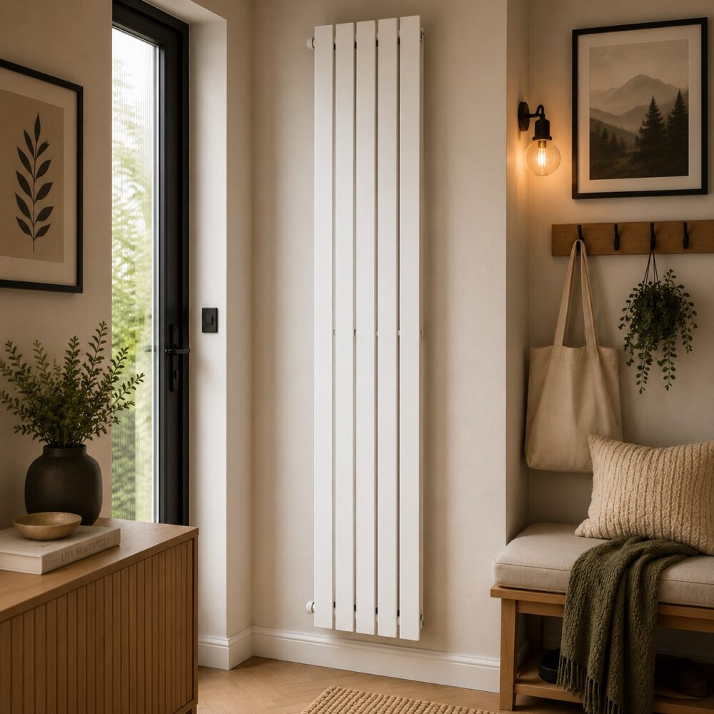 K Rad Boston 1600H x 420W Design Radiator White